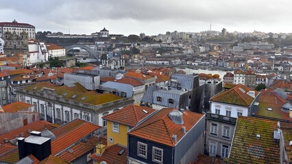 Beautiful viewpoint of Miradouro da Vitoria in Porto, Portugal