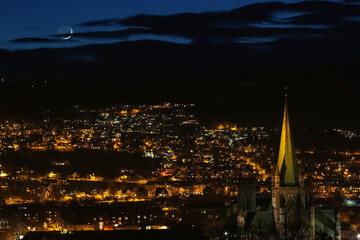 Twilight in Trondheim, Norway