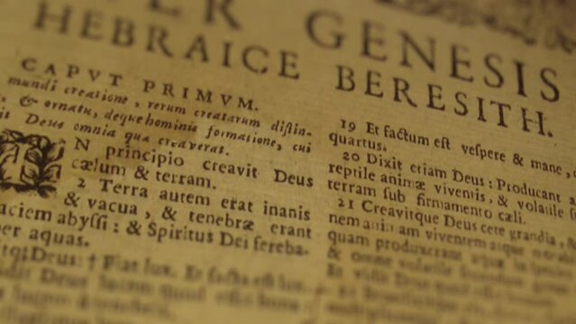 Latin Bible Genesis Page Slider Shot