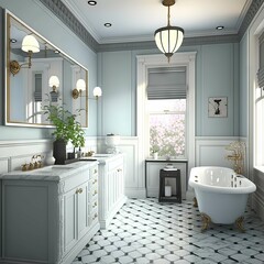 modern bathroom interior Generative AI
