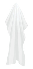White hanging towel. vector illustration