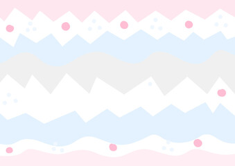 pastel geometric zigzag background in pink, blue, gray, and white