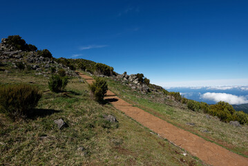 Fototapeta na wymiar Portugal - Madeira - Pico Ruivo - Wanderweg