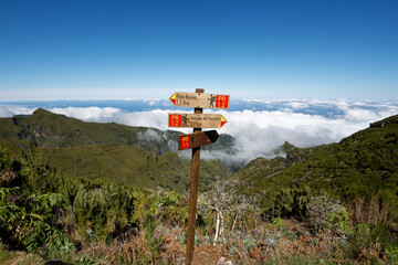 Portugal - Madeira - Pico Ruivo - Wanderwegzeichen