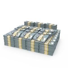 stacks of dollars