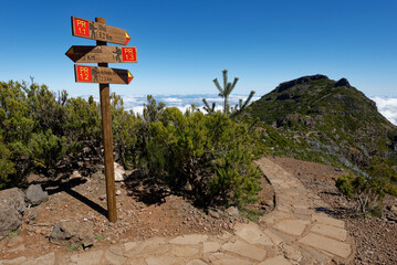 Portugal - Madeira - Pico Ruivo - Wanderwegzeichen