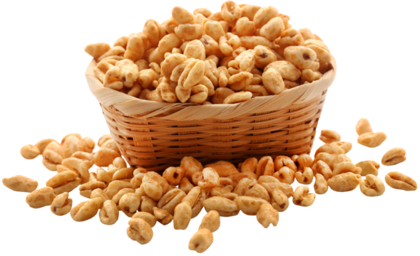 Golden puffed wheat