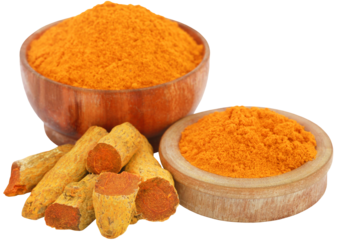 Whole and ground turmeric