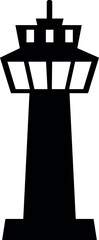 Control tower icon. Safety signs and symbols.