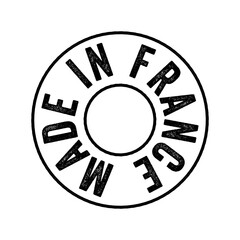 Made in France text emblem stamp, concept background