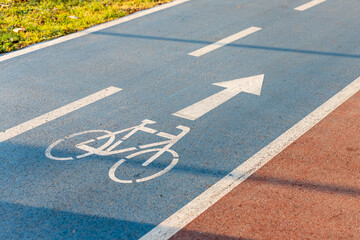 Obraz premium bicycle parking sign