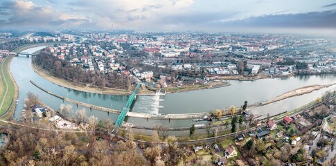 Fototapeta premium most im. Ireny Sendlerowej w Opolu na Wyspę Bolko