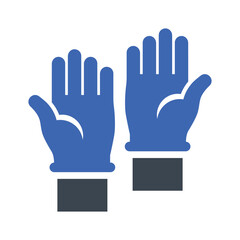 Laboratory gloves icon