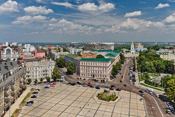 One of the oldest square in Kyiv (Ukraine) - Sofia square