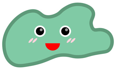 Smile shape icon. Vector illustration.	