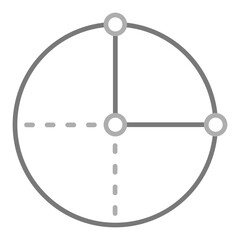 Circle Greyscale Line Icon