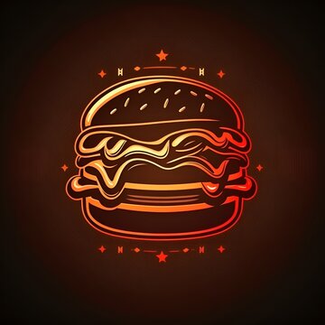 hamburger logo, generative AI