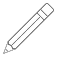 Pencil Greyscale Line Icon