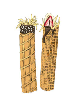 Marquesitas are a traditional dessert from Mexico