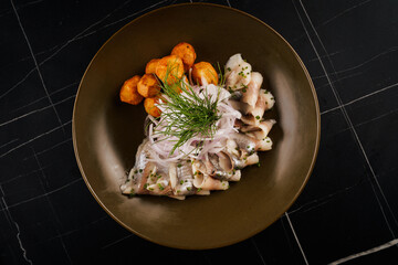 fish in a pan