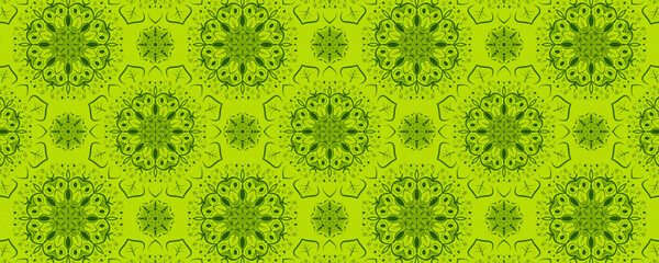 Green spring seamless floral lace pattern texture element