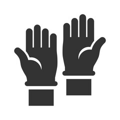 Obraz premium Laboratory gloves icon