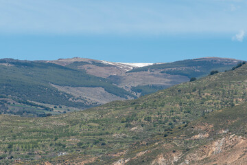 Fototapeta na wymiar Sierra Nevada mountain in the south of Spain