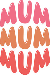 Obraz premium Retro Mom Svg Bundle