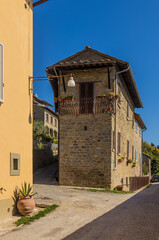 Cortona, Italy. View of one of the streets of the old town