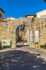 Cortona, Italy. Porta Sant'Agostino - Etruscan fortress gate