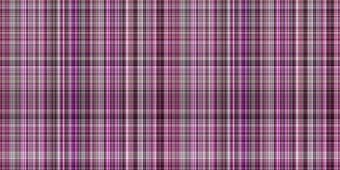 Viva magenta tartan seamless border. Gingham plaid kitchen cloth in color of the year 2023. Gingham trim. 