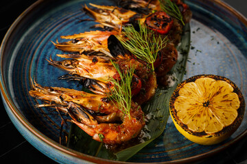 fried shrimp in a pan