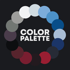 Color circle. Color combinations. Vector illustration