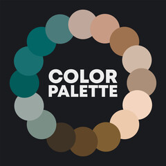 Color circle. Color combinations. Vector illustration