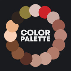 Color circle. Color combinations. Vector illustration