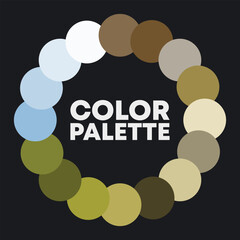 Color circle. Color combinations. Vector illustration