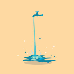 Water Tap Isolated