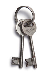 home key isolated on white background