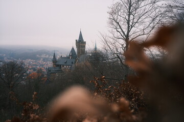 Märchenschloss Wernigerode im Herbst