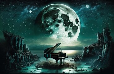 Enchantment of the Wizard Moon for Piano Generative AI