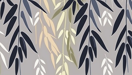 Pattern with leaves
