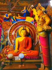 Buddha Temple in Colombo, Sri Lanka