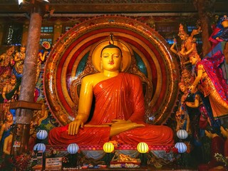 Buddha Temple in Colombo, Sri Lanka