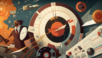 An abstract presenting the stress and chaos of business