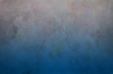 Midnight blue coloured wall, textured abstract  background. Gradient empty texture.