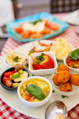 Selection of italian appetizers