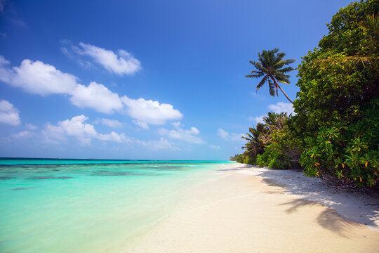 Beautiful tropical beach at Maldives