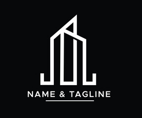 Fototapeta premium modern real estate logo