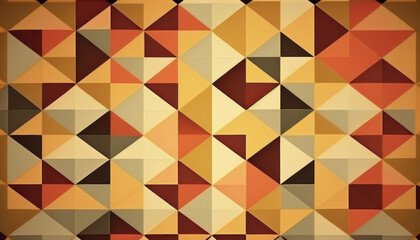 Obraz premium geometric light beige pattern wallpaper background Generative AI, Generativ, KI