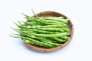 Rat-tailed radish. Fresh organic vegetables